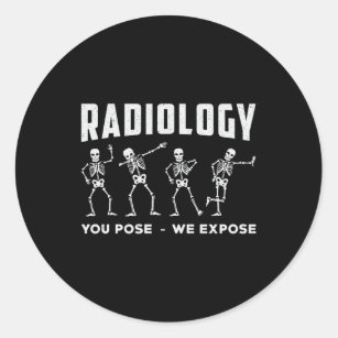 Radiologie die je gebruikt, we laten de technologi ronde sticker