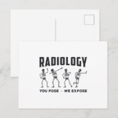 Radiologie die je gebruikt, we stellen de technolo briefkaart (Voorkant / Achterkant)