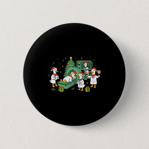 Radiologie Grappige Gans Ct Scan Kerstmis Xray Ver Ronde Button 5,7 Cm
