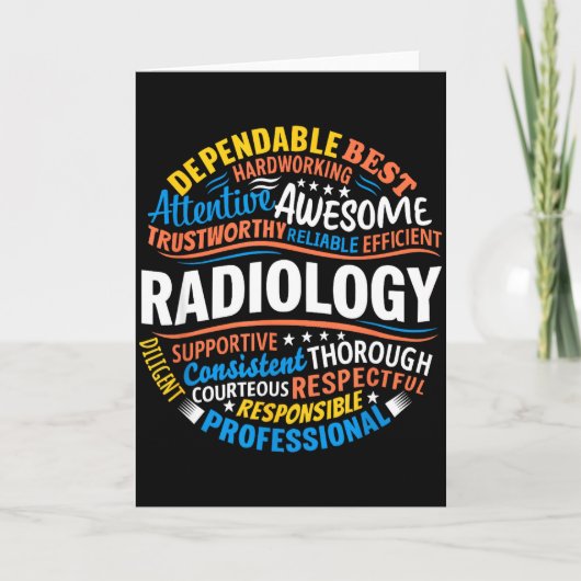 Radiologie Grappige Rad Tech Week Waardering Radio Kaart (Voorkant)