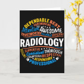 Radiologie Grappige Rad Tech Week Waardering Radio Kaart (Gele Bloem)