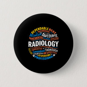 Radiologie Grappige Rad Tech Week Waardering Radio Ronde Button 5,7 Cm