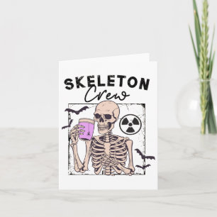 Radiologie Halloween Xray Tech Skeleton Coffee Cre Kaart