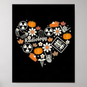 Radiologie Herfst Hart Xray Tech Herfst Pompoen da Poster (Voorkant)