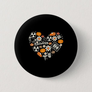 Radiologie Herfst Hart Xray Tech Herfst Pompoen da Ronde Button 5,7 Cm
