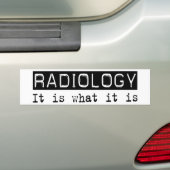 Radiologie Het is Bumpersticker (Op auto)