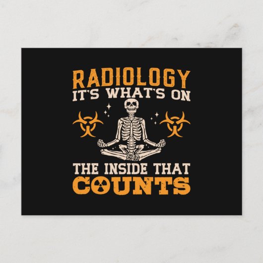 Radiologie is wat er op de technologieconoom staat briefkaart (Voorkant)