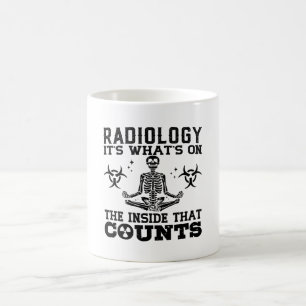 Radiologie is wat er op de technologische raster s koffiemok
