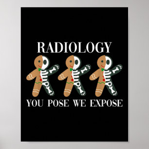 Radiologie Jij Poseert Wij Onthullen Kerstman Skel Poster