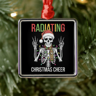 Radiologie Kerstman Skelet Röntgenoloog Technicus Metalen Ornament