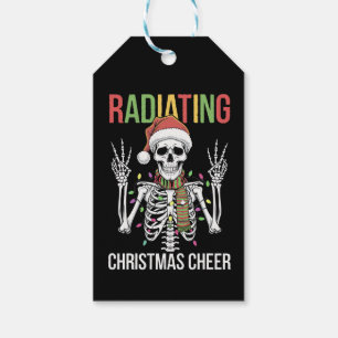 Radiologie Kerstman Skeleton Xray Technician Cadeaulabel