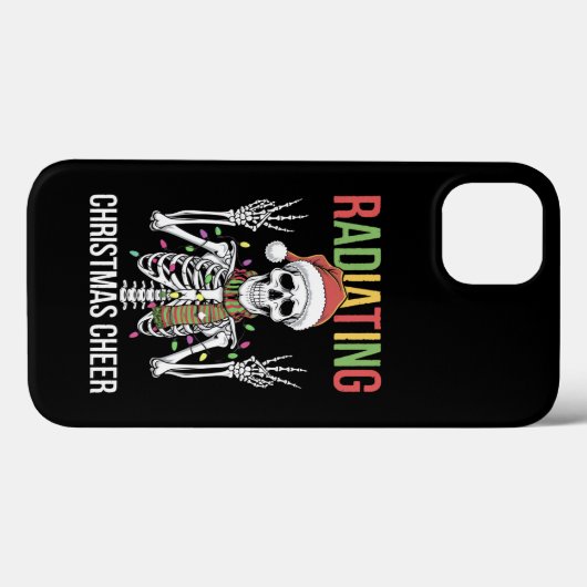 Radiologie Kerstman Skeleton Xray Technician Case-Mate iPhone Case (Achterkant (horizontaal))