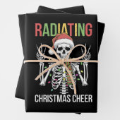 Radiologie Kerstman Skeleton Xray Technician Inpakpapier Vel (In situ)