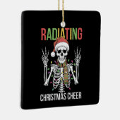 Radiologie Kerstman Skeleton Xray Technician Keramisch Ornament (Rechts)