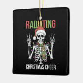 Radiologie Kerstman Skeleton Xray Technician Keramisch Ornament (Links)