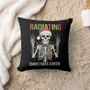 Radiologie Kerstman Skeleton Xray Technician Kussen