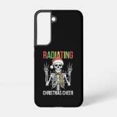 Radiologie Kerstman Skeleton Xray Technician Samsung Galaxy Hoesje (Achterkant)