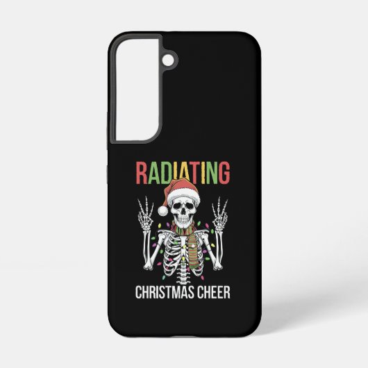 Radiologie Kerstman Skeleton Xray Technician Samsung Galaxy Hoesje (Achterkant)