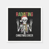 Radiologie Kerstman Skeleton Xray Technician Servet (Voorkant)