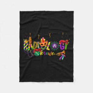 Radiologie Krewe Mardi Gras Oogmasker Rad Tech Nie Fleece Deken