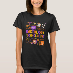 Radiologie laborant Halloween Griezelfoto radioloo T-shirt