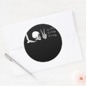 Radiologie Leven Liefde Skelet Bone Words Ronde Sticker (Envelop)