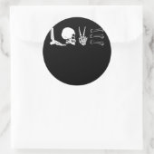 Radiologie Leven Liefde Skelet Bone Words Ronde Sticker (Tas)