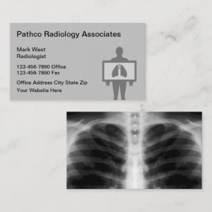 Radiologie Medische Beeldvorming Bewerkbare Visite Visitekaartje