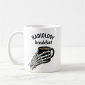 RADIOLOGIE Ontbijt Koffie Skelet Hand Koffiemok (Links)