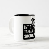 Radiologie Pun Laten we een Skelfie Coffee Mok nem (Voorkant links)