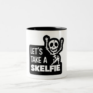 Radiologie Pun Laten we een Skelfie Coffee Mok nem