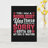 Radiologie Rad Tech ja ik ben radioloog Xray Kaart (Gele Bloem)