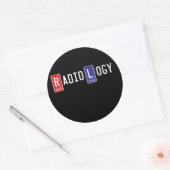 Radiologie Rechts Linker LEIDENE Markers Ronde Sticker (Envelop)