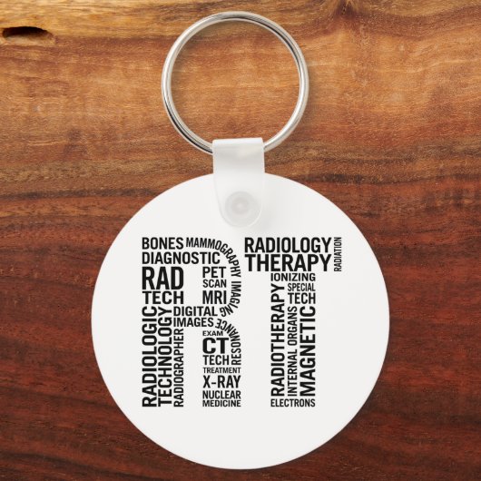 Radiologie RT Rad Tech Sleutelhanger (Voorkant)