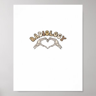 Radiologie Skelet Hart Handen Klassiek Poster