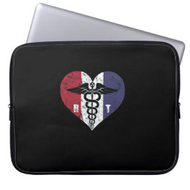 Radiologie Tech American Flag Love Laptop Sleeve