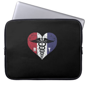 Radiologie Tech American Flag Love Laptop Sleeve