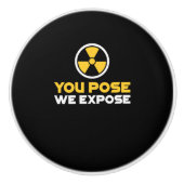 Radiologie Tech Gift Radioactive Nuclear Keramische Knop (Voorkant)