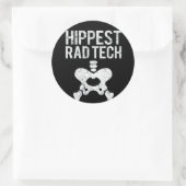 Radiologie Tech - Hippste Rad Tech Bone Ronde Sticker (Tas)