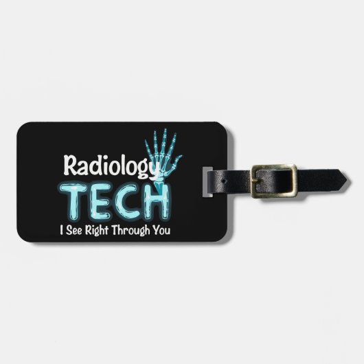 Radiologie Tech Humor X Ray Bagagelabel (Voorkant horizontaal)