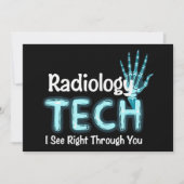 Radiologie Tech Humor X Ray Kaart (Voorkant)