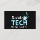 Radiologie Tech Humor X Ray Visitekaartje (Voorkant)