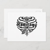 Radiologie Tech Rad Nurse Flower Technoloog Xray Briefkaart (Voorkant / Achterkant)