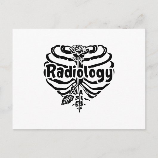 Radiologie Tech Rad Nurse Flower Technoloog Xray Briefkaart (Voorkant)
