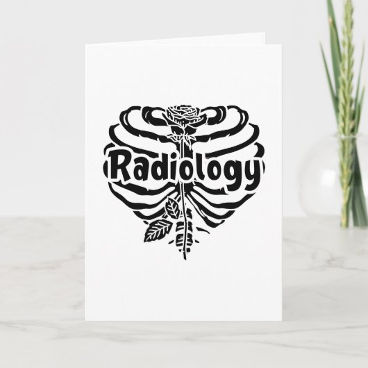 Radiologie Tech Rad Nurse Flower Technoloog Xray Kaart (Voorkant)