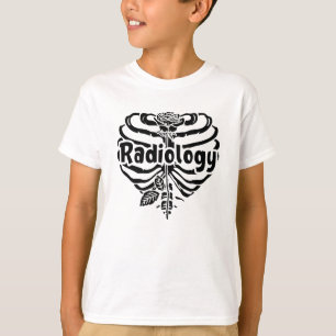 Radiologie Tech Rad Nurse Flower Technoloog Xray T-shirt
