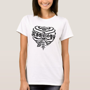 Radiologie Tech Rad Nurse Flower Technoloog Xray T-shirt