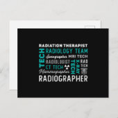 Radiologie Tech Radiation Therapist Xray Tech Briefkaart (Voorkant / Achterkant)