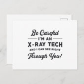 Radiologie Tech Radiologist Ik ben een röntgenfoto Briefkaart (Voorkant / Achterkant)