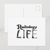 Radiologie Tech Radiology Life Technoloog Xray Briefkaart (Voorkant / Achterkant)